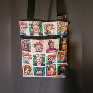 Crossbody Bag, Black Frida kahlo Crossbody Bag